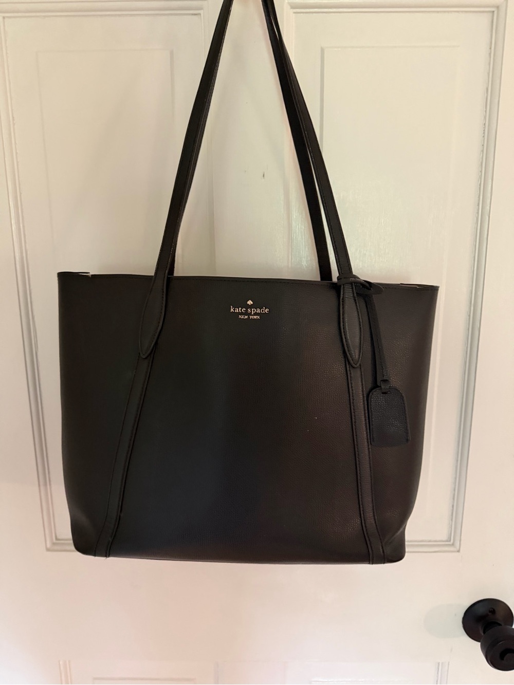 kate spade Black Pebbled Leather Tote